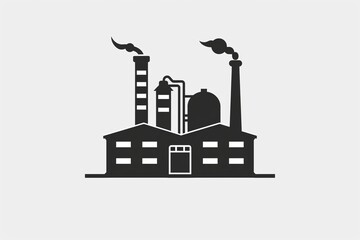 Fabrikgebäude / Industrie Symbol, Logo 