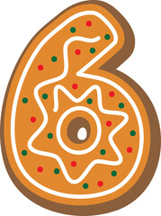 Gingerbread Letter Number 6