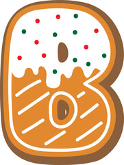Gingerbread Letter B