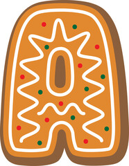 Gingerbread Letter A
