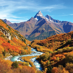 autumn in the mountains