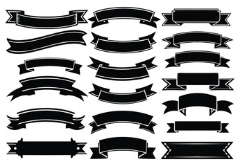 Ribbon Banner Vector Set