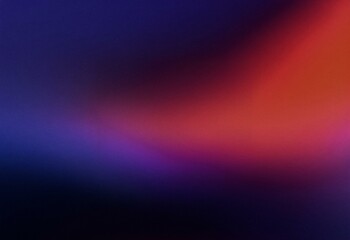 Abstract grainy background with a gradient of dark blue to bright red.