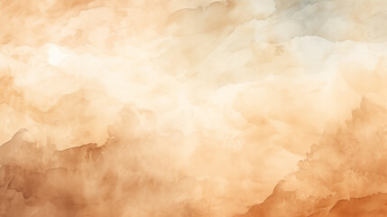 Obraz premium Yellow watercolor background. Watercolor painting soft textured on wet white paper background. Hand painted orange and yellow watercolor background.