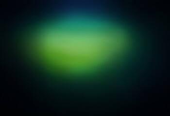 Fototapeta premium Abstract grainy gradient background with a green center and dark edges.