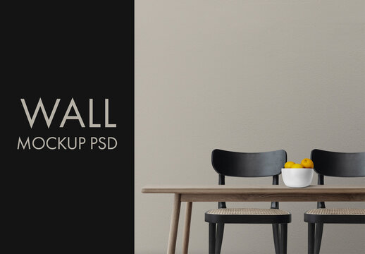 Dining Room Wall Mockup