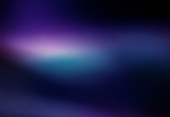 Fototapeta premium Grainy abstract gradient background in shades of blue and purple.