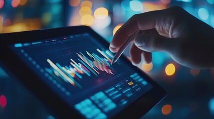 Digital Data Analysis on Tablet with Colorful Graphs