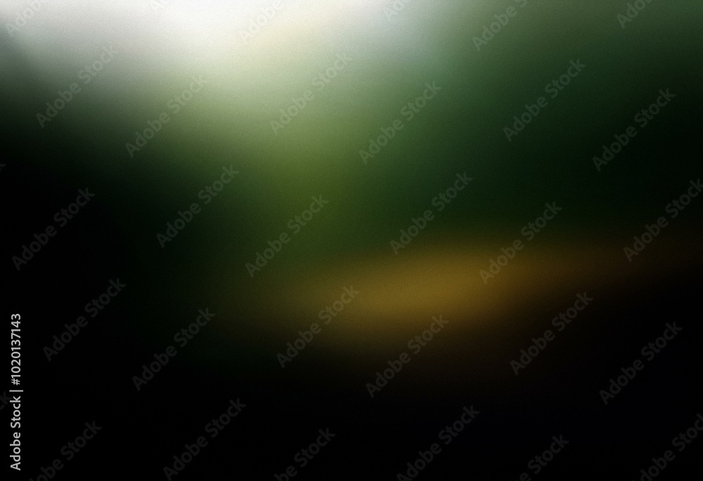 Wall mural abstract green and brown gradient background with a grainy texture.