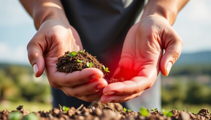 Carbon Footprint Reduction illustration background