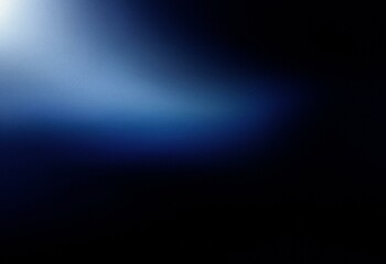 Obraz premium A grainy, blue-toned gradient fades from bright white to deep black.