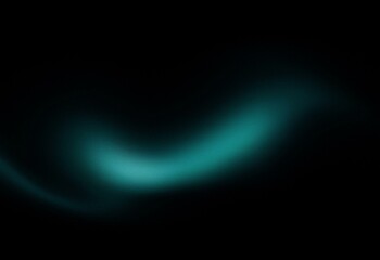 Fototapeta premium Abstract design with a grainy teal gradient on a black background.