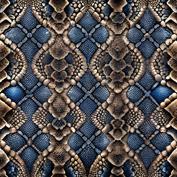 Seamless Snake Skin Pattern. Perfect for: Exotic-themed events, Nature festivals, Halloween, Reptile exhibitions