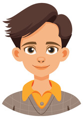 Smiling Young Man Illustration