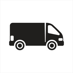 Campervan icon. Track ico