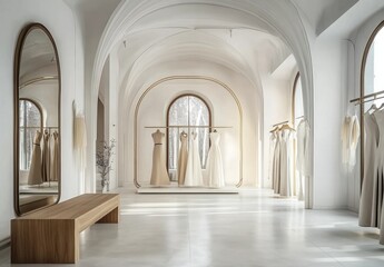 Fototapeta premium Elegant Bridal Boutique.