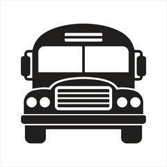 School bus icon. Public transport icon