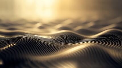 A close-up of gentle rhythmic sound tones from isochronic waves, peaceful atmosphere and calming lighting,