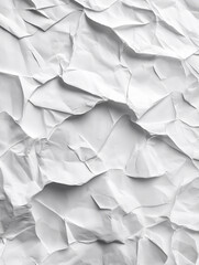 Obraz premium texture of white crumpled paper flat lay