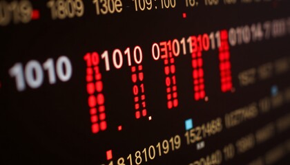 Obraz premium data corruption background illustration