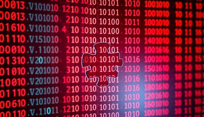 Obraz premium data corruption background illustration