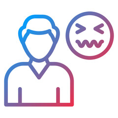 Fototapeta premium Disgusted Icon Style