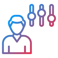 Fototapeta premium EQ Icon Style