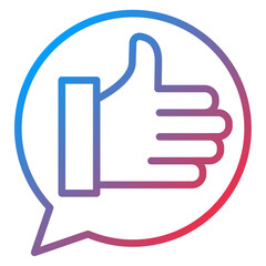 Please Like Icon Style