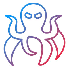 Sea Monster Icon Style