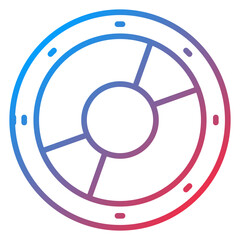 Viking Shield Icon Style