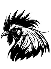 Peeking Rooster | Rooster | Poultry & Livestock | Farm Lover | Farmer Dad | Farm Animal | Peeking Animals | Original Illustration | Vector and Clipart | Cutfile and Stencil