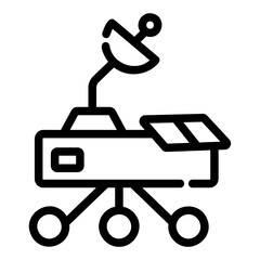 mars rover Line Icon
