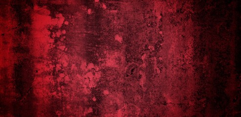 red color abstract art long background,Panorama of Factory fabric of red color . Close-up long and wide texture of natural red fabric.