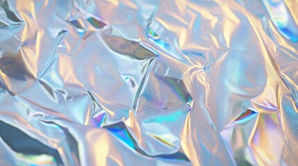 Fototapeta premium Silvery Velvet Fabric with Iridescent Shimmering Effect