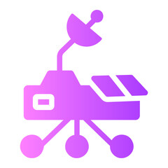 mars rover Gradient icon