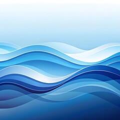 Fototapeta premium Abstract blue curve frame template Vibrant geometric background futuristic Wallpaper, Photo for Social Media x, Instagram, Facebook post. Ai Generated