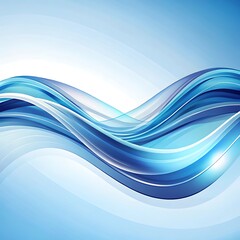 Fototapeta premium Abstract blue curve frame template Vibrant geometric background futuristic Wallpaper, Photo for Social Media x, Instagram, Facebook post. Ai Generated