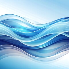 Fototapeta premium Abstract blue curve frame template Vibrant geometric background futuristic Wallpaper, Photo for Social Media x, Instagram, Facebook post. Ai Generated