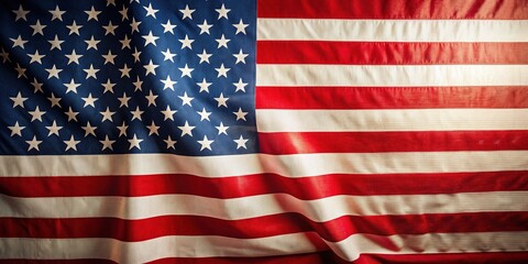 Fototapeta premium Minimalist USA Flag Design for Freedom and Patriotic Day Celebrations