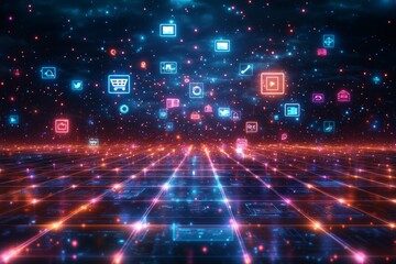 Obraz premium The Experience Grid, Digital Experience Platforms DXP