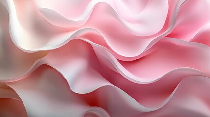 Obraz premium Abstract Pink and White Wavy Pattern