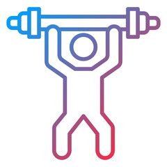 Weight Lifting Icon Style