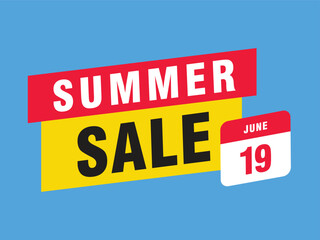 summer sale banner. vector design