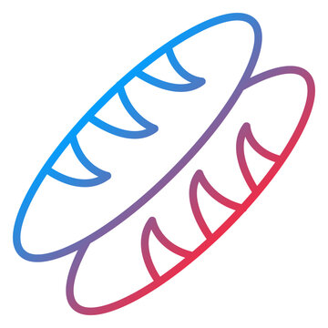 recommend clip art: Baguette Icon Style