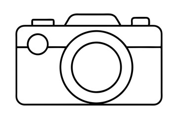 Camera | vector silhouette illustration on white background