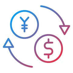 Fototapeta premium Exchange Icon Style