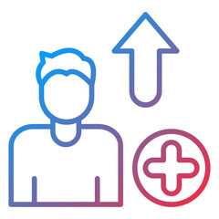 Gain Weight Icon Style