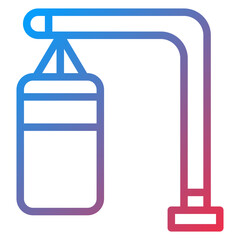 Punching Bag Icon Style