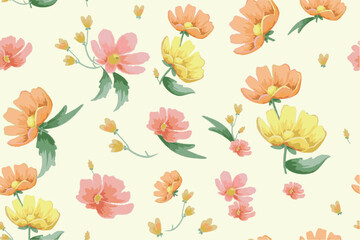 flower patterns in nature continuous pattern colorful trend crispy flower designs