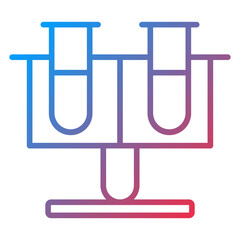 Test Tube Stand Icon Style